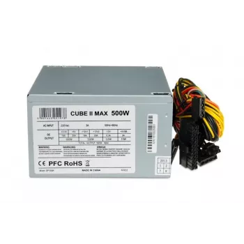 IBOX Cube Ii maitinimo šaltinis Unit 500 W 20+4 Pin ATX ATX Sidabrinė