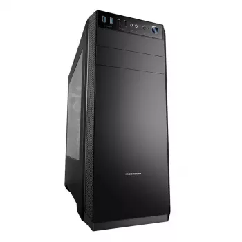 PC korpusas MODECOM Oberon Pro Midi Tower — juodas, ATX/ITX/Micro ATX, grūdintas stiklas, iki 395 mm GPU