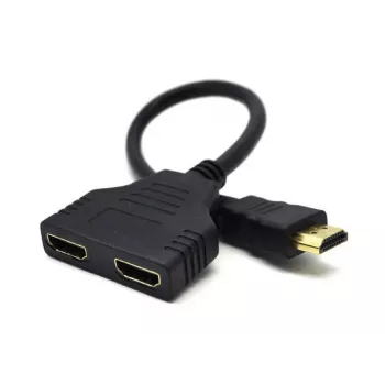HDMI laidas Gembird DSP-2PH4-04 — HDMI Type A kištukas į 2× HDMI Type A lizdą, juodas, tiesios jungtys