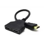HDMI laidas Gembird DSP-2PH4-04 — HDMI Type A kištukas į 2× HDMI Type A lizdą, juodas, tiesios jungtys
