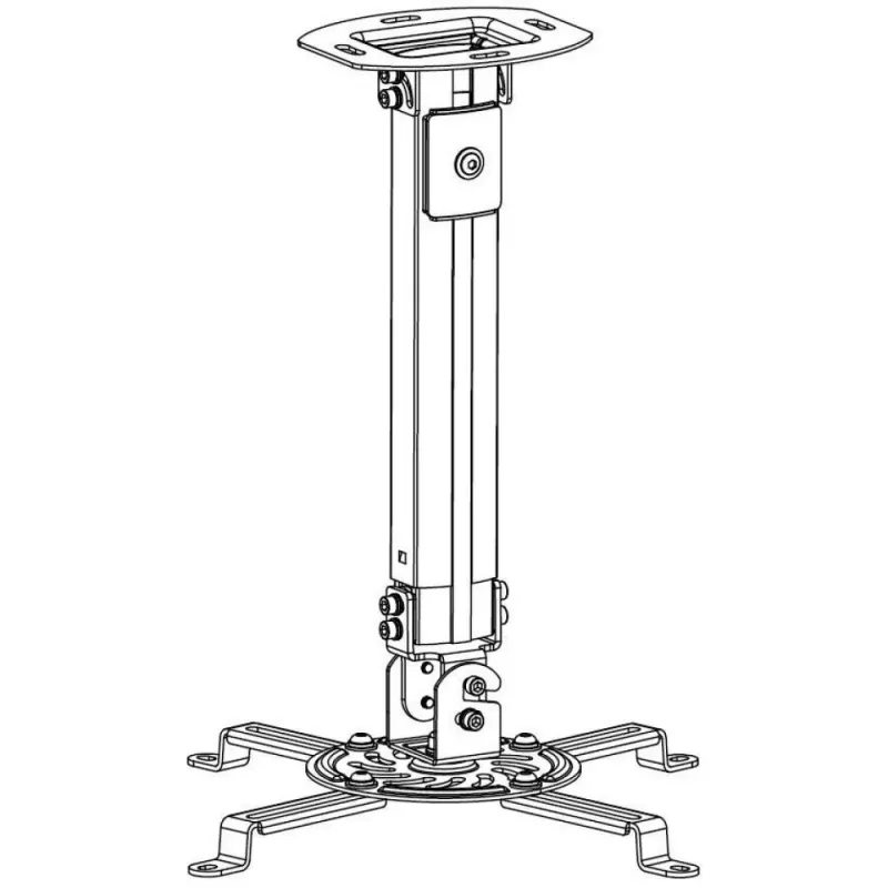 Techly Projektoriaus Lubinio Laikiklio Prailginimas 545-900 mm Sidabrinis ICA-PM 18M
