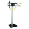 Techly ICA-TR11 televizoriaus laikiklis/stovas 177,8 cm (70 colių) juoda, sidabrinė