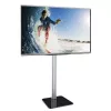 Techly ICA-TR11 televizoriaus laikiklis/stovas 177,8 cm (70 colių) juoda, sidabrinė