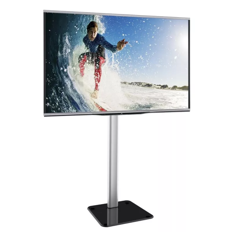 Techly ICA-TR11 televizoriaus laikiklis/stovas 177,8 cm (70 colių) juoda, sidabrinė