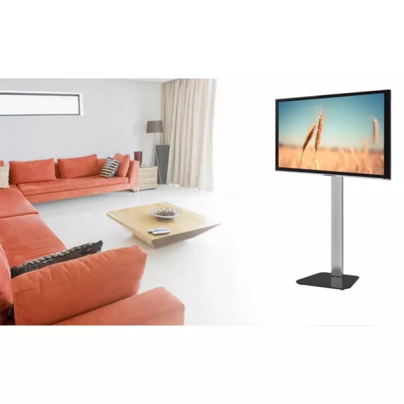 Techly ICA-TR11 televizoriaus laikiklis/stovas 177,8 cm (70 colių) juoda, sidabrinė