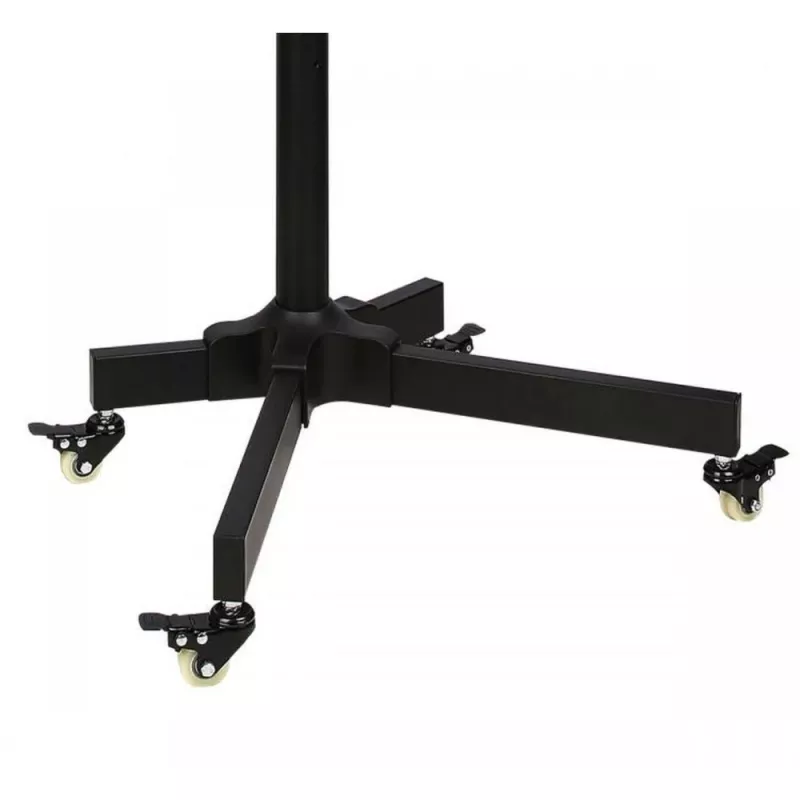 Techly Trolley Floor Stand LCD/LED/Plasma 23 inch-55 inch, 58.4 cm (23 inch), 139.7 cm (55 inch), 50 x 50 mm, 400 x 400 mm, -15 - 15°, Juoda