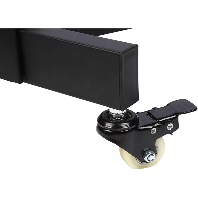 Techly Trolley Floor Stand LCD/LED/Plasma 23 inch-55 inch, 58.4 cm (23 inch), 139.7 cm (55 inch), 50 x 50 mm, 400 x 400 mm, -15 - 15°, Juoda