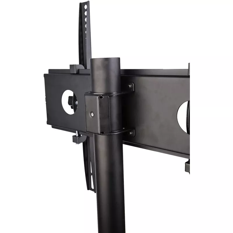 Techly Trolley Floor Stand LCD/LED/Plasma 23 inch-55 inch, 58.4 cm (23 inch), 139.7 cm (55 inch), 50 x 50 mm, 400 x 400 mm, -15 - 15°, Juoda