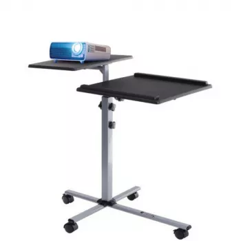 Nešiojamojo kompiuterio stovas Techly Universal Adjustable Trolley, skirtas nešiojamajam kompiuteriui ir projektoriui, juodas