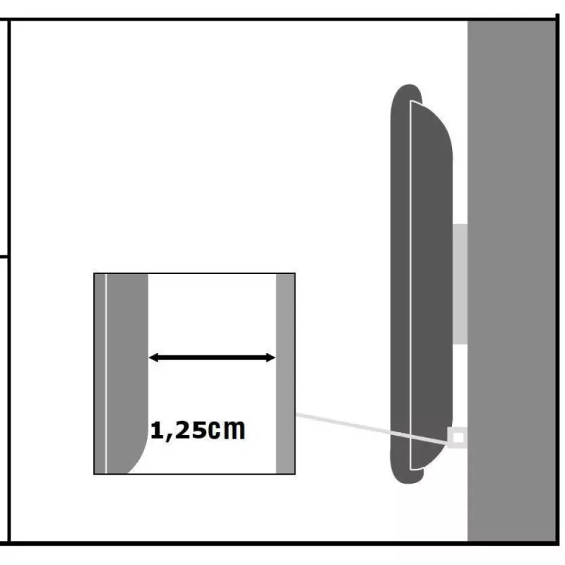 Techly 13-37 colių sieninis laikiklis LED LCD televizoriui, fiksuotas ICA-LCD 114