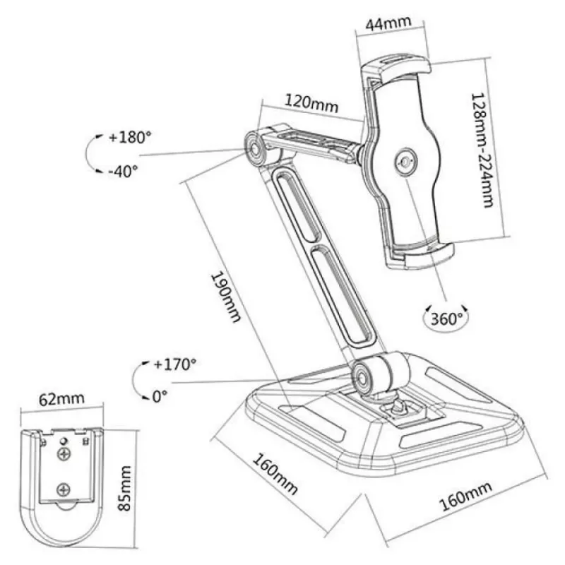 Techly ICA-TBL 2801 holder Passive holder Tablet/UMPC Juoda