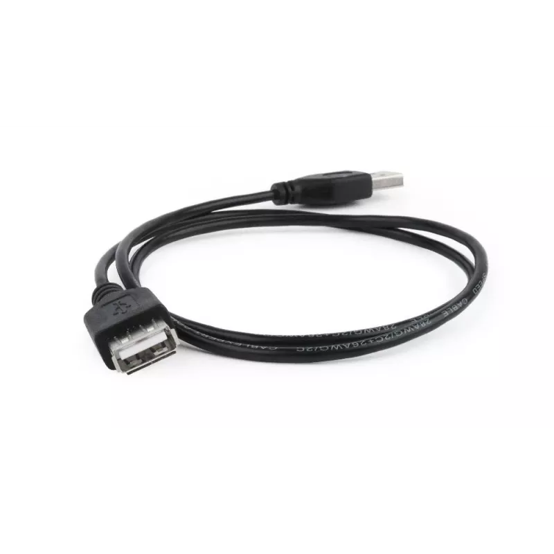 GEMBIRD USB 2.0 prailginimo kabelis, 0,75 m - Juodas