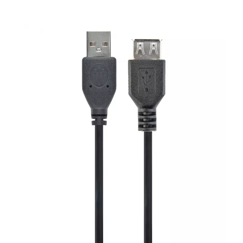 GEMBIRD USB 2.0 prailginimo kabelis, 0,75 m - Juodas