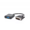 Vaizdo kabelio adapteris Gembird DVI-D (kištukas) į VGA (lizdas) 0,2 m, juodas
