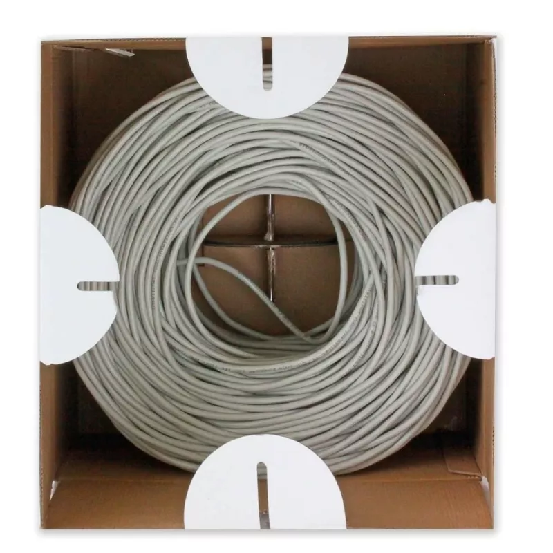 Tinklo kabelis TECHLY Cat6 U/UTP ITP6-CCA-305-BL, 305 m, 23 AWG vientisas, 250 MHz, mėlynas, PVC apvalkalas