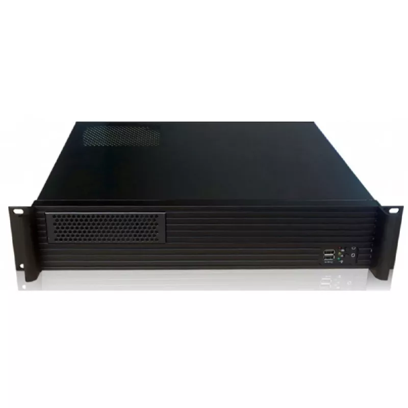Serverio stovo korpusas TECHLY I-CASE IPC-240L, 2U, micro ATX, 4x 3,5 colio lizdai, 1x 5,25 colio lizdas, 465x400x88,8 mm, juodas