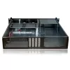 Serverio stovo korpusas TECHLY I-CASE IPC-240L, 2U, micro ATX, 4x 3,5 colio lizdai, 1x 5,25 colio lizdas, 465x400x88,8 mm, juodas