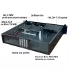Serverio stovo korpusas TECHLY I-CASE IPC-240L, 2U, micro ATX, 4x 3,5 colio lizdai, 1x 5,25 colio lizdas, 465x400x88,8 mm, juodas