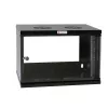 „Techly“ sieninė spinta 19 6U D450 juoda surinkta I-CASE EL-1006B45