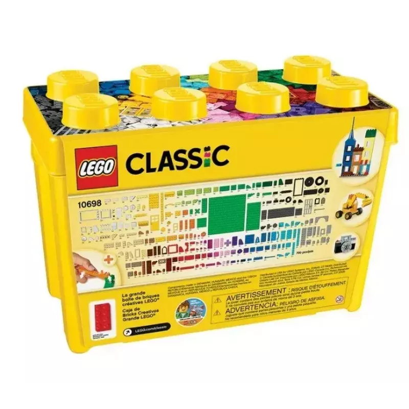 Konstravimo rinkinys LEGO Classic 10698 — 790 detalių, daugiaspalvis, 33 spalvos, yra žalios pagrindo plokštės ir priedai