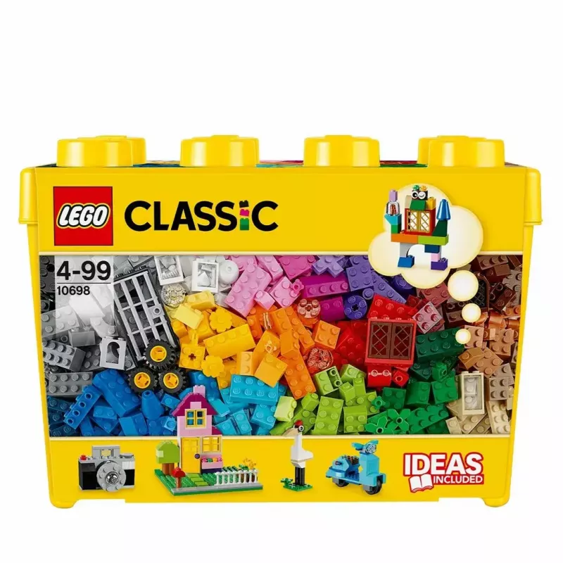 Konstravimo rinkinys LEGO Classic 10698 — 790 detalių, daugiaspalvis, 33 spalvos, yra žalios pagrindo plokštės ir priedai