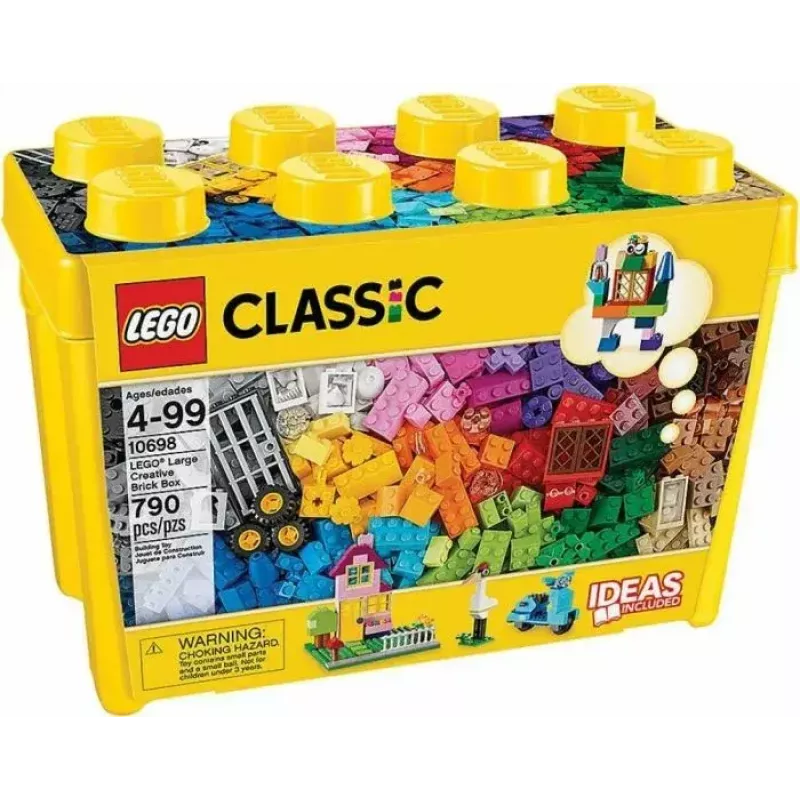 Konstravimo rinkinys LEGO Classic 10698 — 790 detalių, daugiaspalvis, 33 spalvos, yra žalios pagrindo plokštės ir priedai