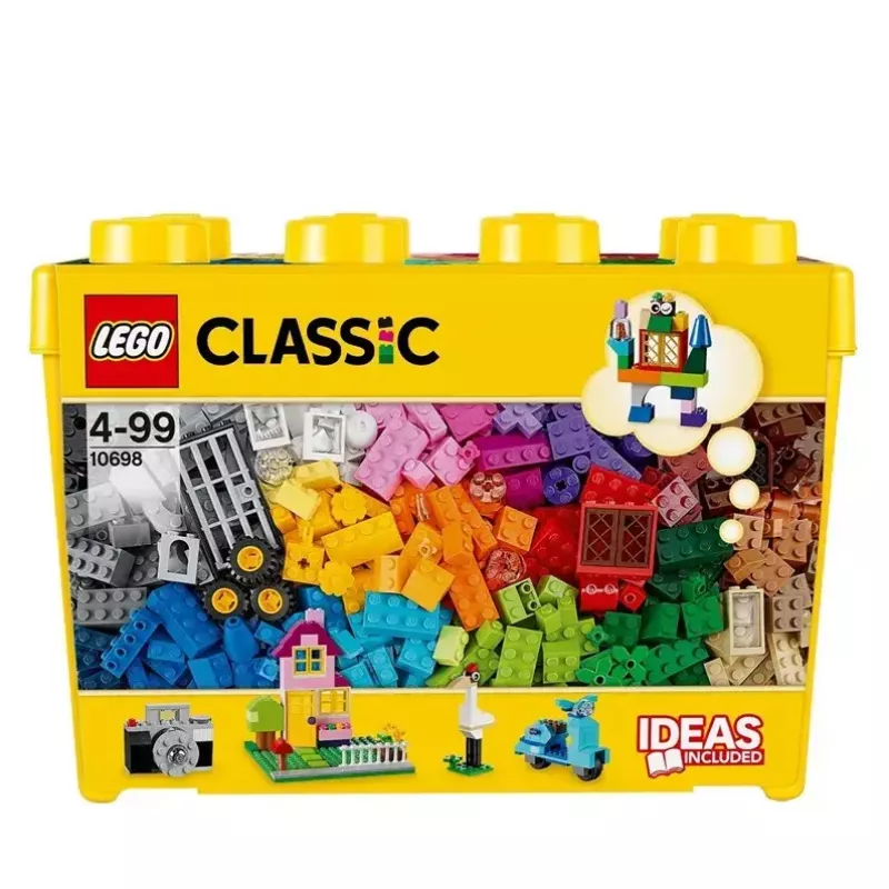 Konstravimo rinkinys LEGO Classic 10698 — 790 detalių, daugiaspalvis, 33 spalvos, yra žalios pagrindo plokštės ir priedai