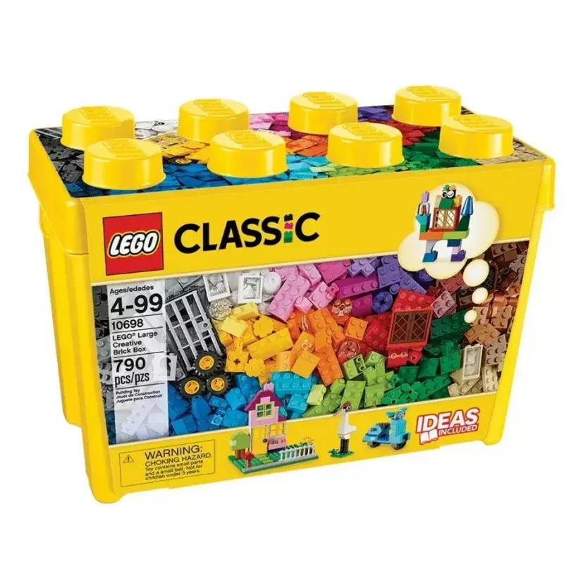 Konstravimo rinkinys LEGO Classic 10698 — 790 detalių, daugiaspalvis, 33 spalvos, yra žalios pagrindo plokštės ir priedai