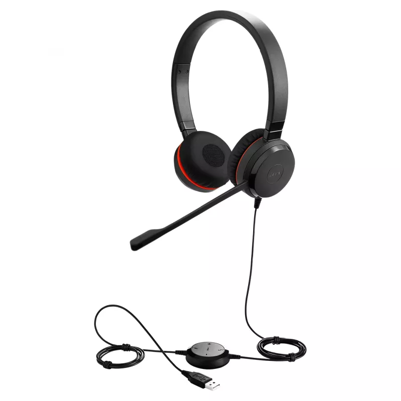 Jabra Evolve 20SE MS Stereo, laidinis, biurui/skambučių centrui, 150–7000 Hz, 132 g, ausinės, juodos