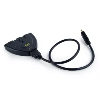 HDMI sąsajos šakotuvas Gembird DSW-HDMI-35 — 3 prievadai, HDMI, 0,5 m laidas, juodas