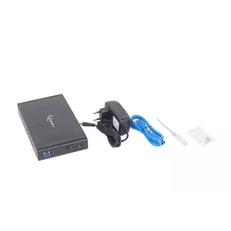 GEMBIRD išorinė USB 3.0 dėžutė 3,5 col. – juoda