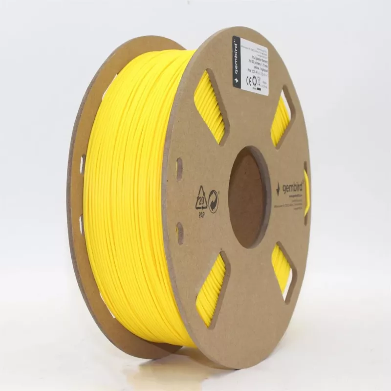 GEMBIRD PLA Geltona, 1,75 mm, 1 kg
