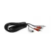 Garso kabelis Gembird CCA-2R2R-6 1,8 m 2 x RCA Juoda