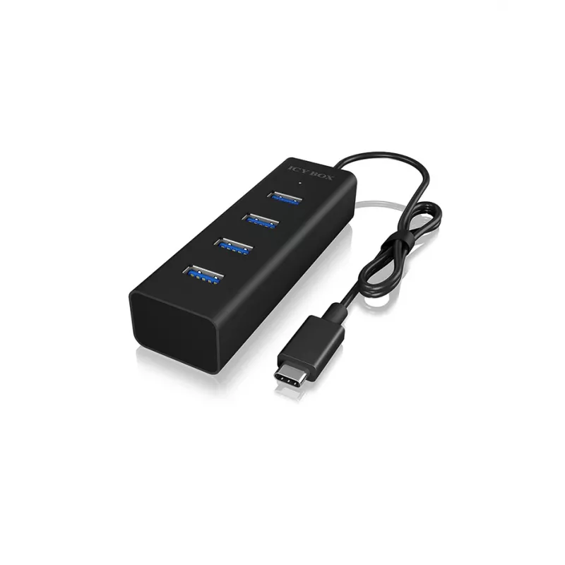 ICY BOX IB-HUB1409-C3 USB 3.2 Gen 1 (3.1 Gen 1) Type-C 5000 Mbit/s juoda