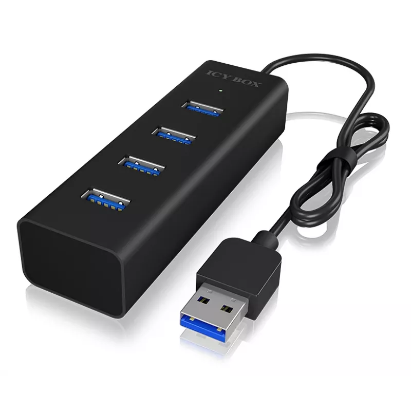 ICY BOX IB-HUB1409-U3 USB 3.2 Gen 1 (3.1 Gen 1) Type-A 5000 Mbit/s Juoda