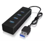 ICY BOX IB-HUB1409-U3 USB 3.2 Gen 1 (3.1 Gen 1) Type-A 5000 Mbit/s Juoda