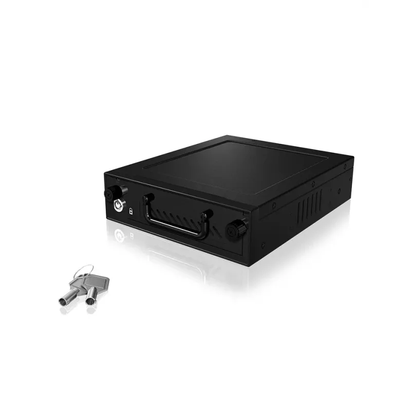 ICY BOX IB-148SSK-B 13,3 cm (5,25 col.) saugojimo įrenginio dėklas Juodas