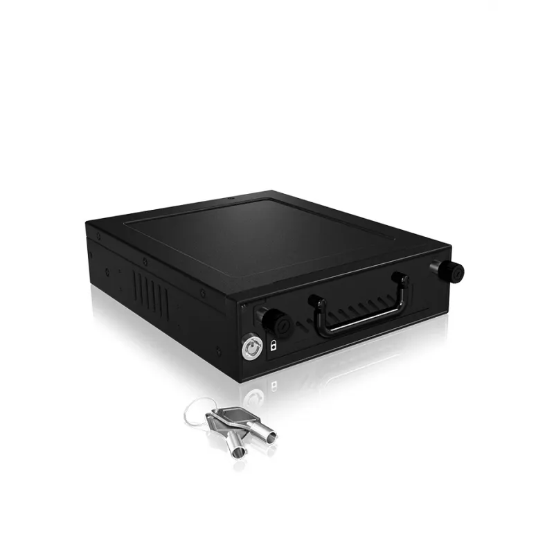 ICY BOX IB-148SSK-B 13,3 cm (5,25 col.) saugojimo įrenginio dėklas Juodas