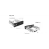 ICY BOX IB-168SK-B 13.3 cm (5.25 colio) nešėjo skydelis, juodas