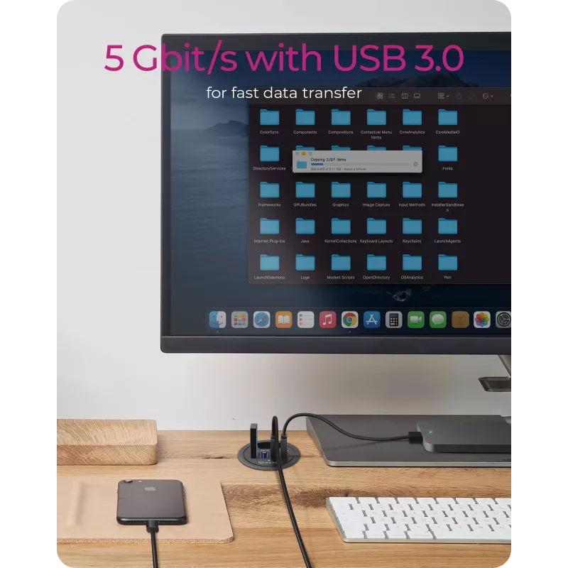 ICY BOX IB-HUB1403 USB 3.2 Gen 1 (3.1 Gen 1) Type-A 5000 Mbit/s Juoda