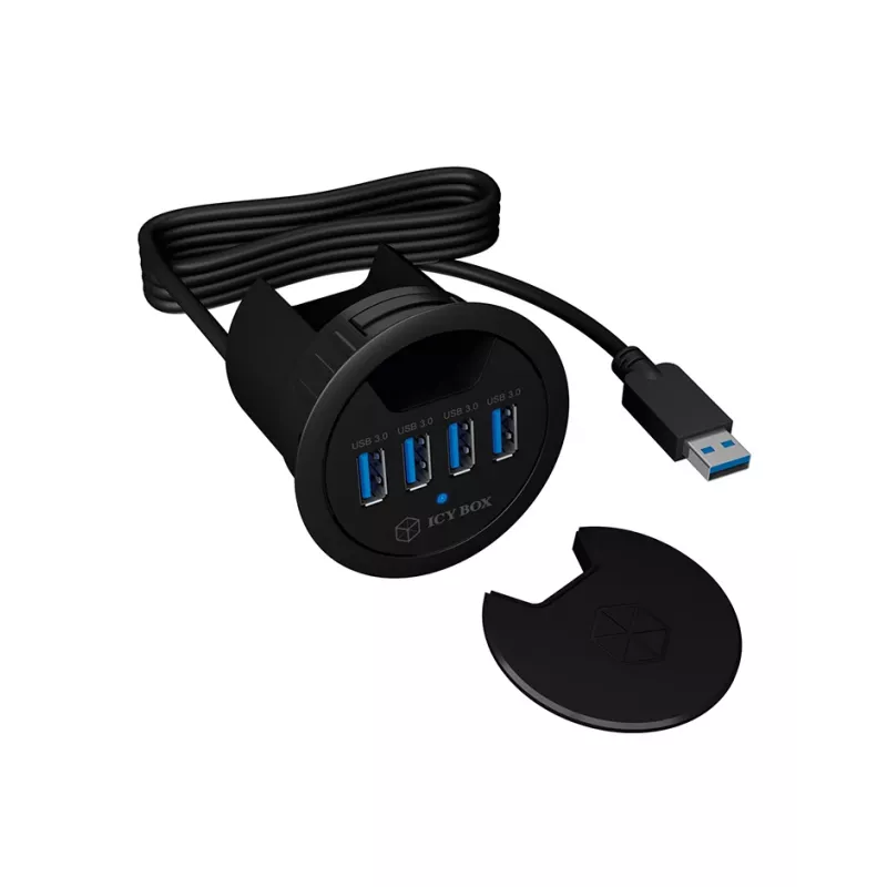 ICY BOX IB-HUB1403 USB 3.2 Gen 1 (3.1 Gen 1) Type-A 5000 Mbit/s Juoda