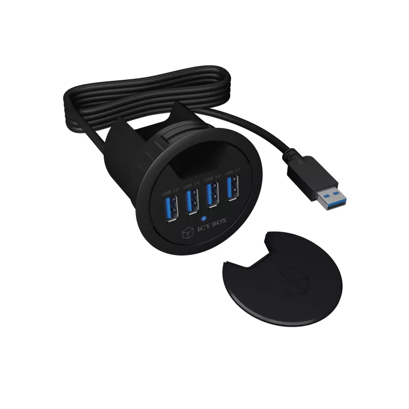 ICY BOX IB-HUB1403 USB 3.2 Gen 1 (3.1 Gen 1) Type-A 5000 Mbit/s Juoda