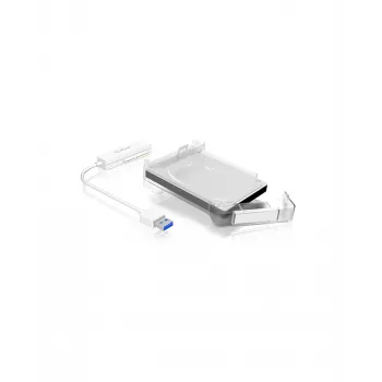 ICY BOX IB-AC703-U3 HDD/SSD dėklas Baltas 2,5 colio