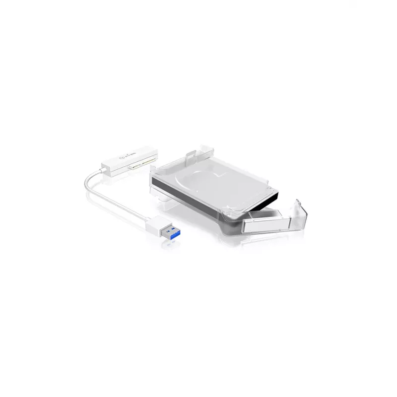 ICY BOX IB-AC703-U3 HDD/SSD dėklas Baltas 2,5 colio