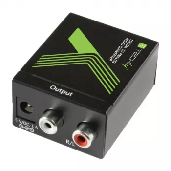 Techly garso keitiklis iš SPDIF skaitmeninio į analoginį IDATA SPDIF-3