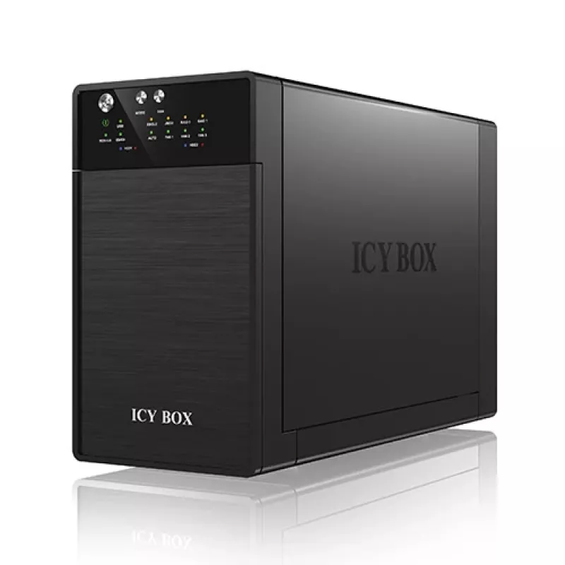 ICY BOX IB-RD3620SU3 diskų masyvas 0 TB stalinis juodas