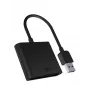 ICY BOX IB-CR301-U3 kortelių skaitytuvas USB 3.2 Gen 1 (3.1 Gen 1) Juoda