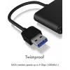 ICY BOX IB-CR301-U3 kortelių skaitytuvas USB 3.2 Gen 1 (3.1 Gen 1) Juoda