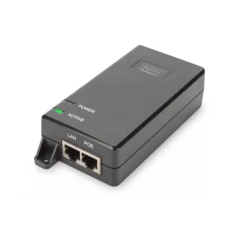 DIGITUS PoE+ injektorius, 802.3at 10/100/1000 Mbps išvestis maks. 48V, 30W