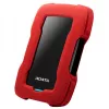 Išorinis HDD ADATA HD330 2 TB 2,5 colio USB 3.2 Gen 1 raudonas, atsparus smūgiams, 256 bitų AES